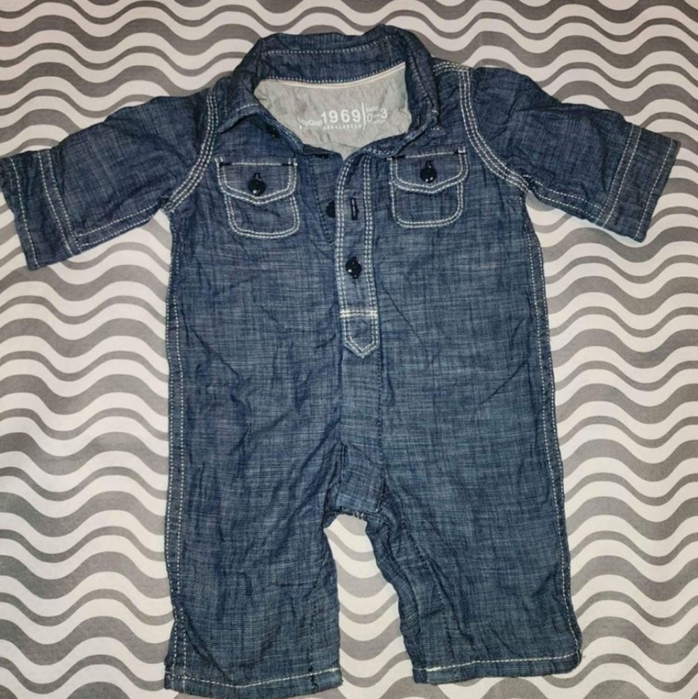 Baby Gap Chambray One Piece 0-3 Months